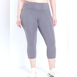 LIVI Active Lattice Crop Cotton leggings Heather gray  22/24… 3/$15